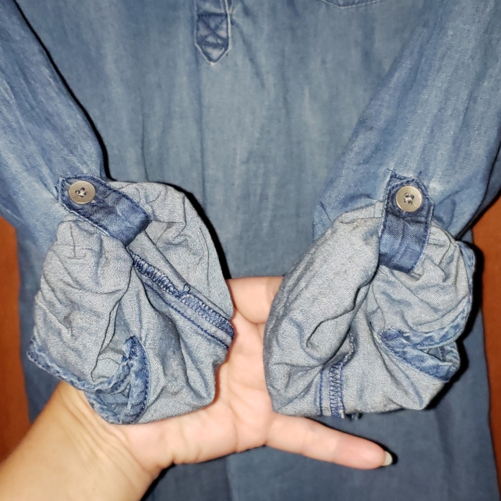 🌹🎉HostPick!🎉🌹GAPKIDS Girl's Light Denim Tunic - Picture 4 of 7